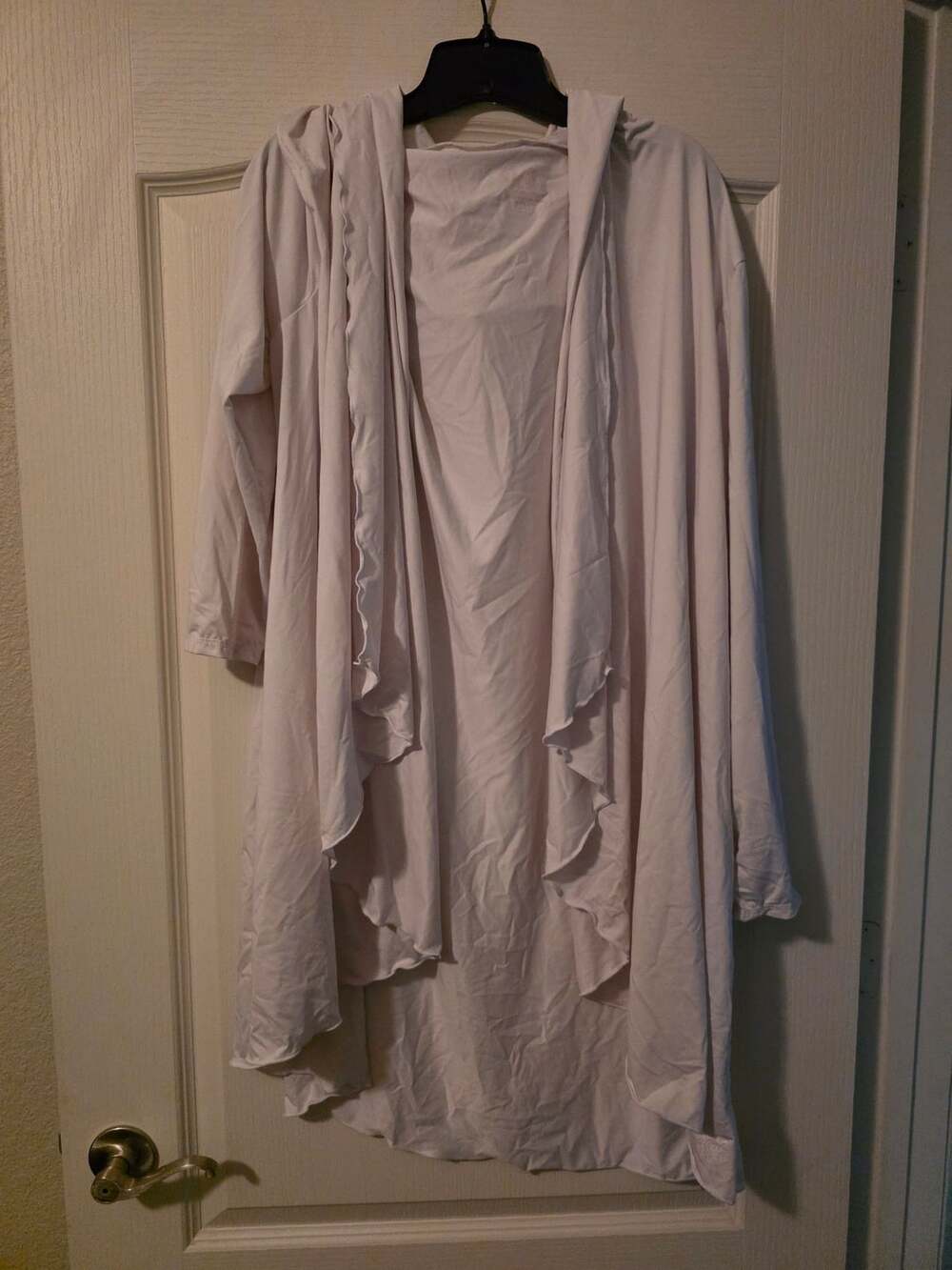 UVSkinz Sun Protection Coverup UPF 50+ Hooded Duster Cardigan 4XL White